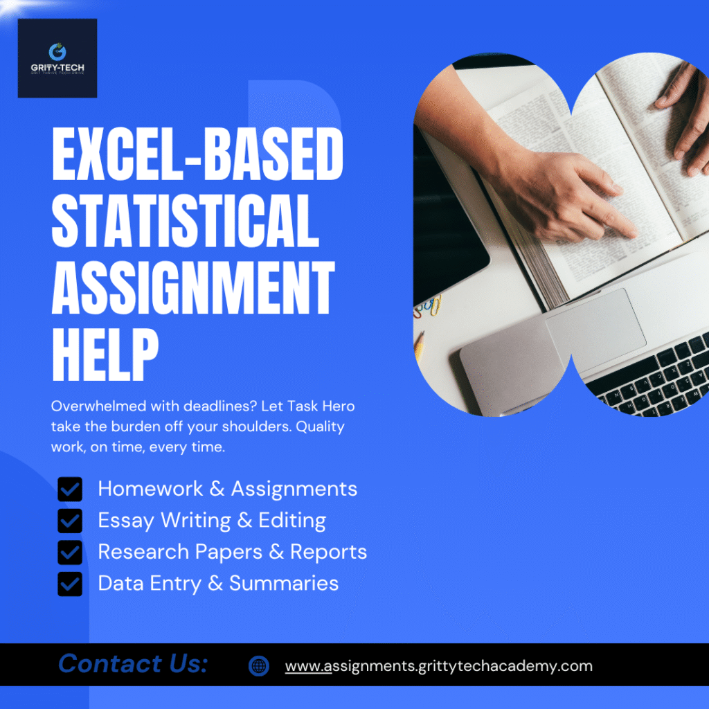 Excel-Based Statistical Assignment Help